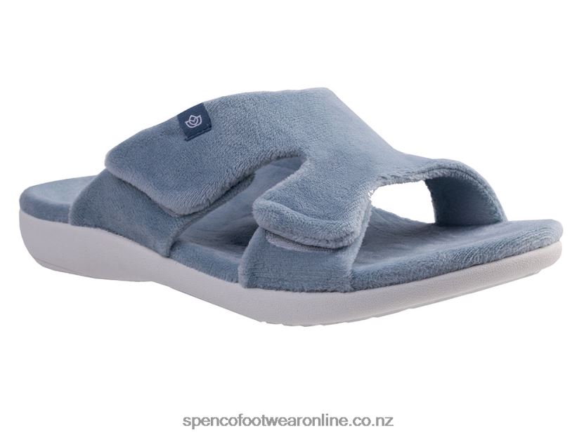 Women Spenco Footwear Kholo Visa Slipper 426V8T691 Blue Fog