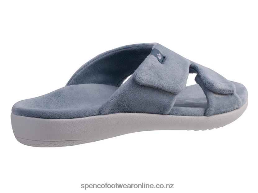 Women Spenco Footwear Kholo Visa Slipper 426V8T691 Blue Fog