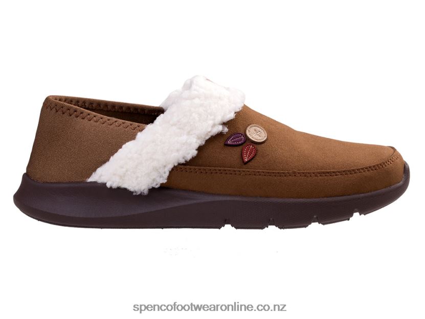 Women Spenco Footwear Marley Slipper 426V8T663 Bison