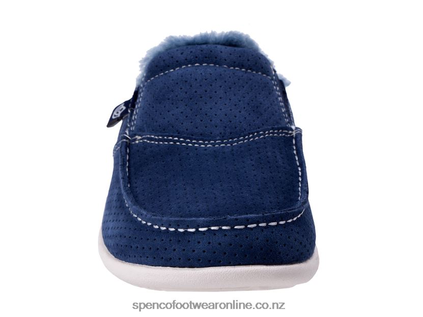 Women Spenco Footwear Siesta Plush Slide 426V8T700 Midnight Blue