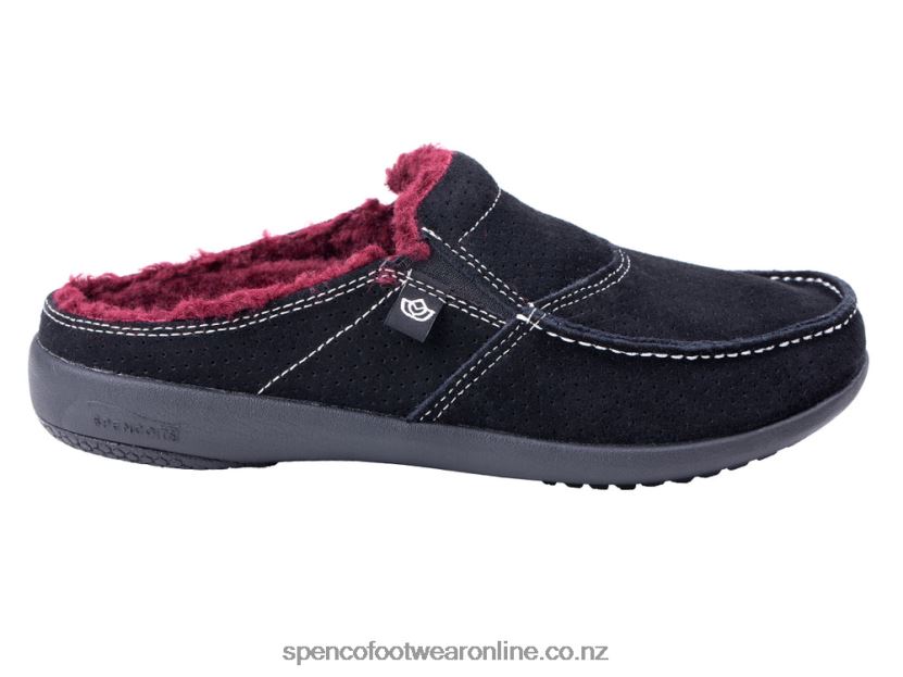 Women Spenco Footwear Siesta Plush Slide 426V8T769 Black