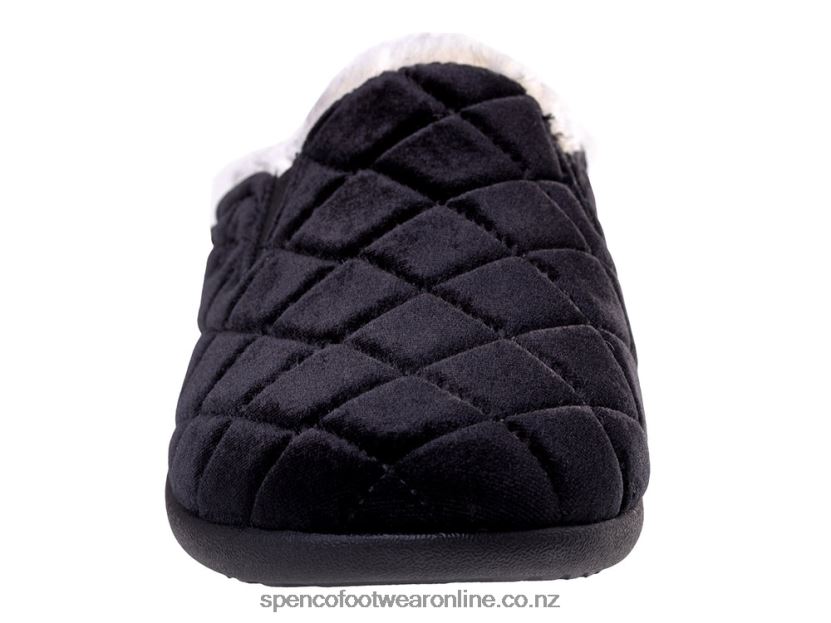 Women Spenco Footwear Velveteen Slipper 426V8T712 Black
