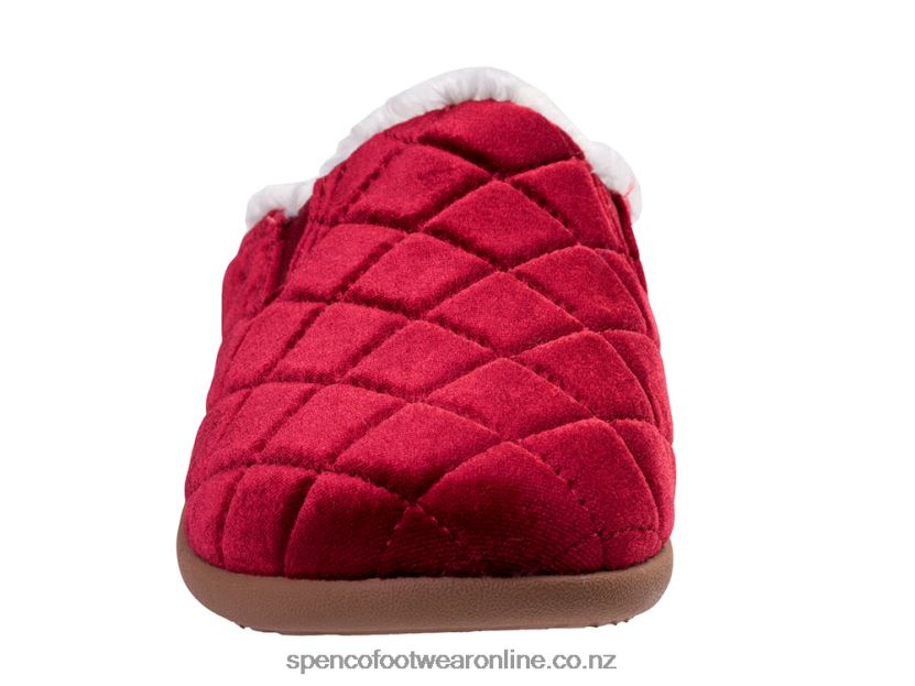Women Spenco Footwear Velveteen Slipper 426V8T713 Cranberry