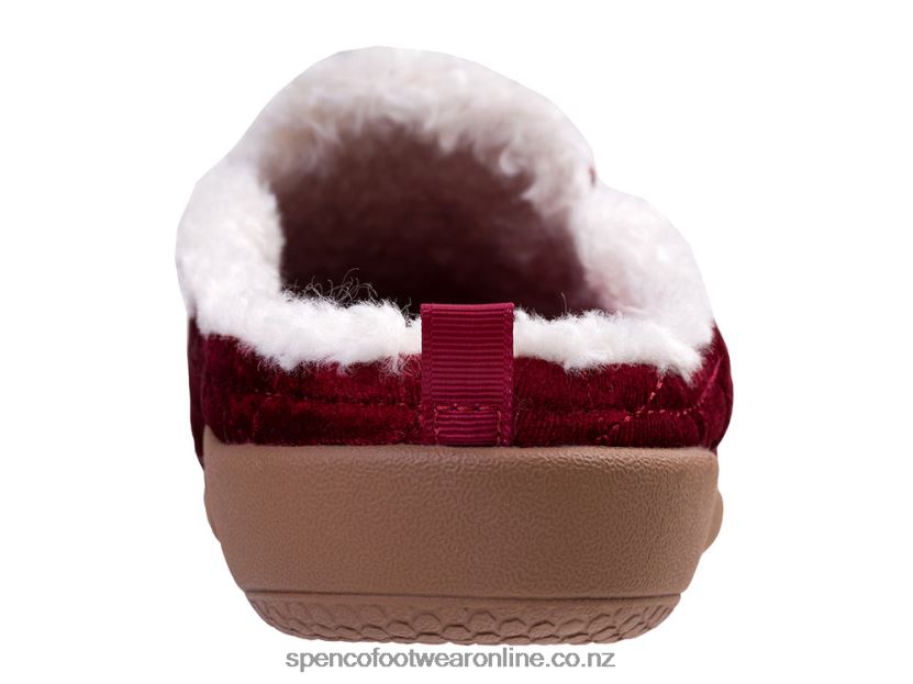 Women Spenco Footwear Velveteen Slipper 426V8T713 Cranberry