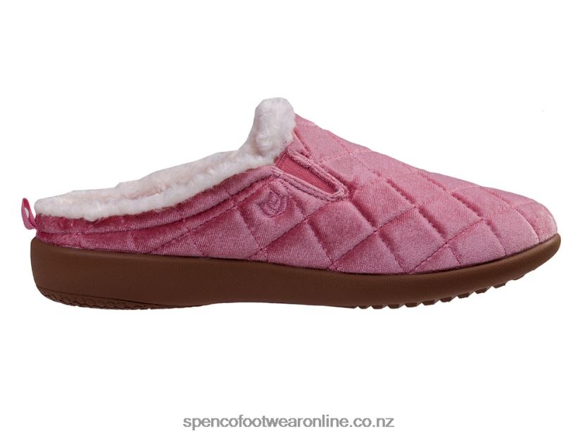 Women Spenco Footwear Velveteen Slipper 426V8T715 Rose