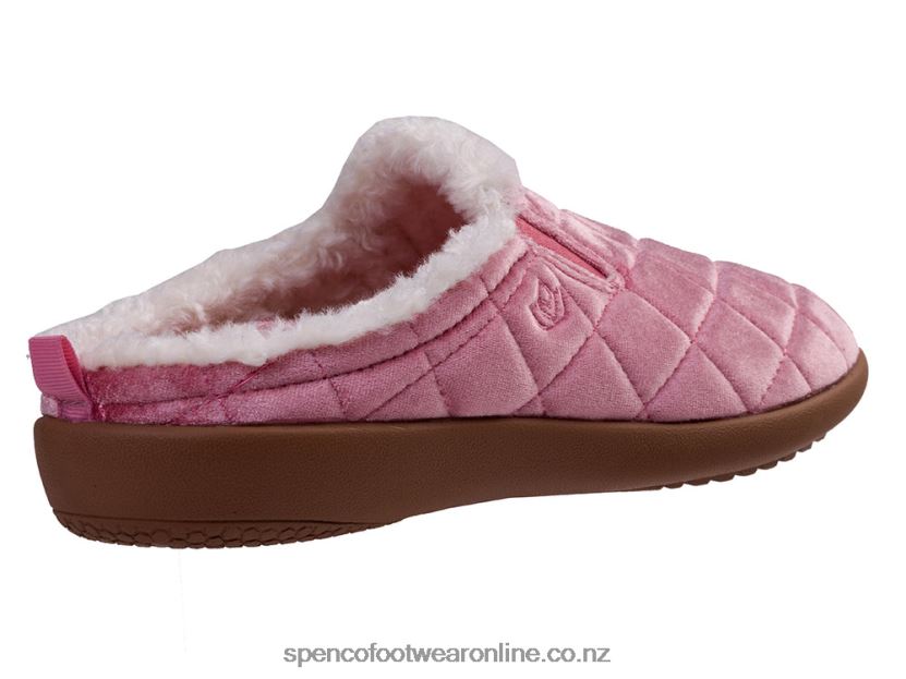 Women Spenco Footwear Velveteen Slipper 426V8T715 Rose