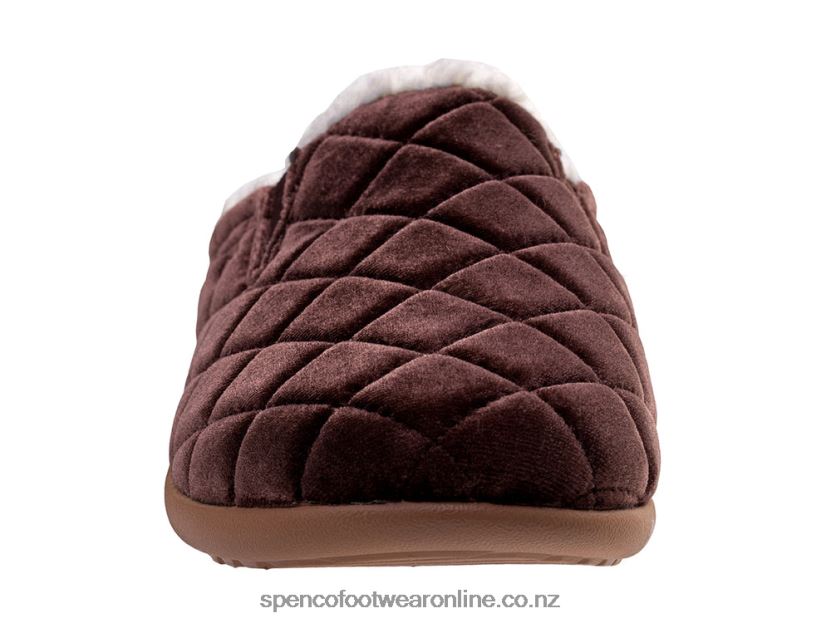 Women Spenco Footwear Velveteen Slipper 426V8T716 French Roast