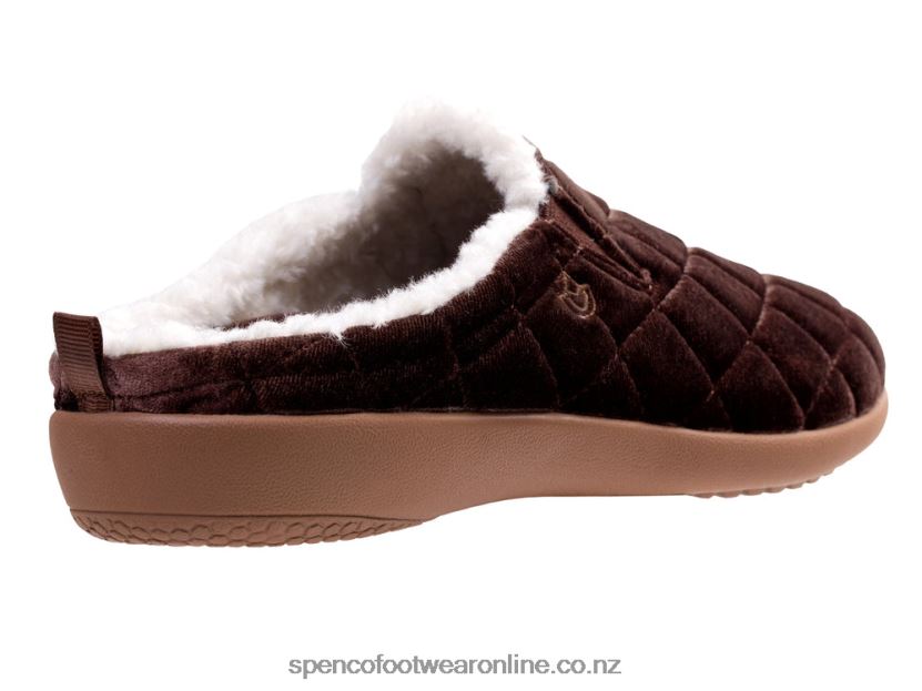 Women Spenco Footwear Velveteen Slipper 426V8T716 French Roast