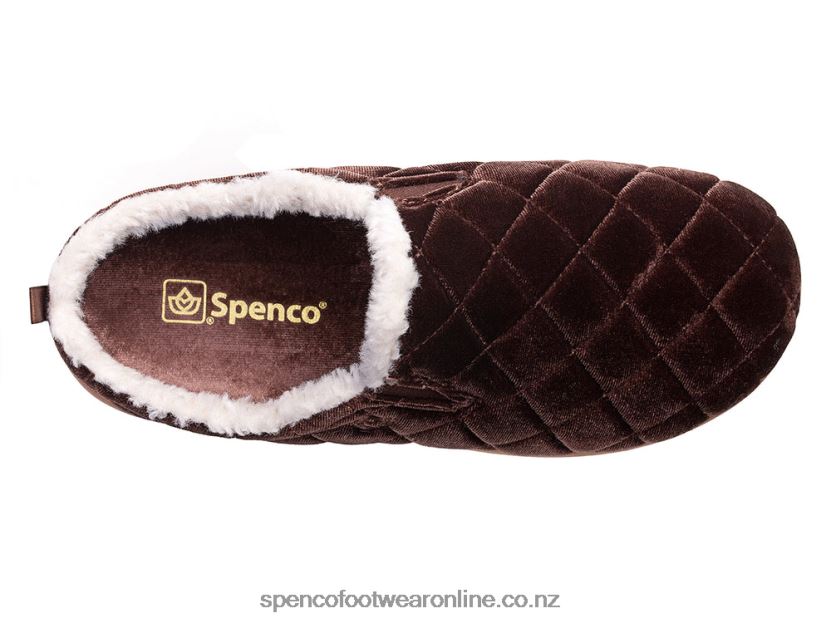 Women Spenco Footwear Velveteen Slipper 426V8T717 Grey