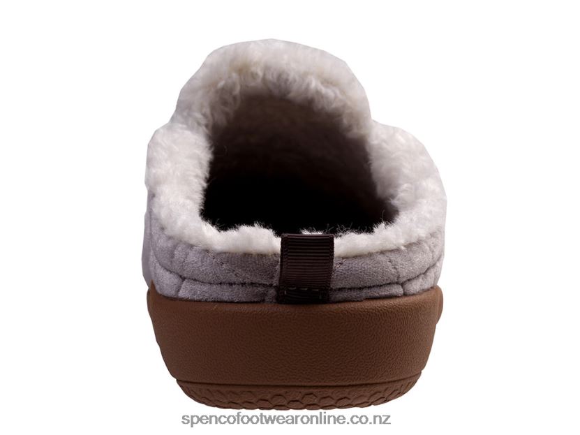 Women Spenco Footwear Velveteen Slipper 426V8T717 Grey