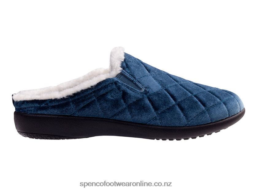 Women Spenco Footwear Velveteen Slipper 426V8T718 Deep Teal