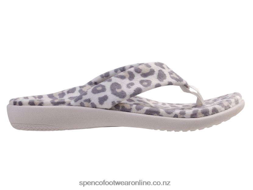 Women Spenco Footwear Victoria Cozy 426V8T704 Snow Leopard