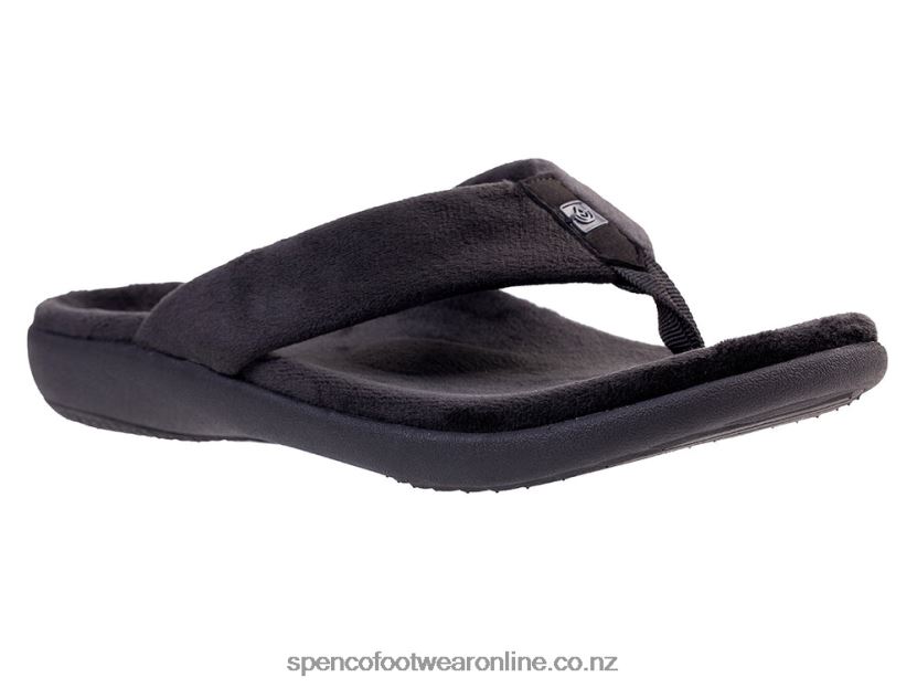 Women Spenco Footwear Victoria Cozy 426V8T706 Black
