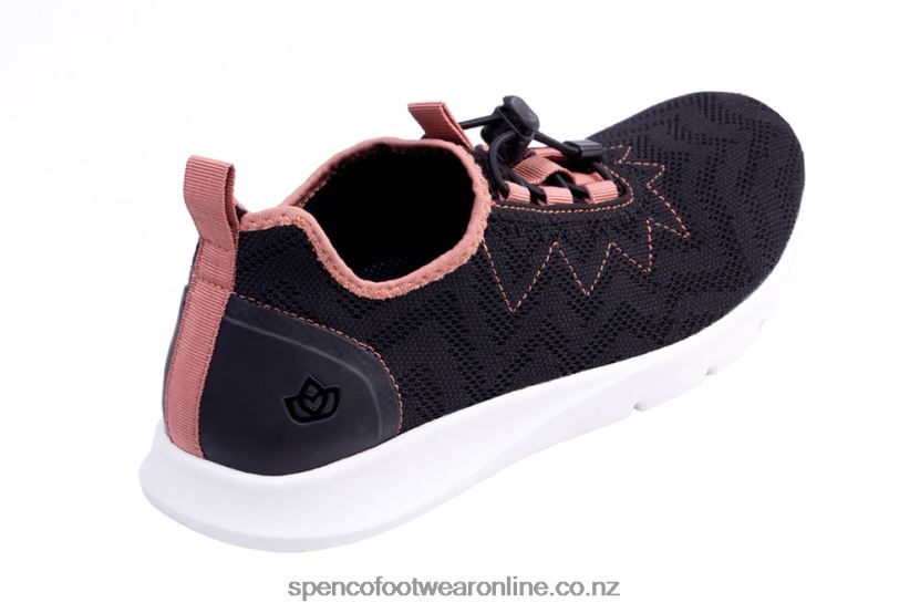 Women Spenco Footwear Chelsea Sneaker - 2020 426V8T632 Black-Rose