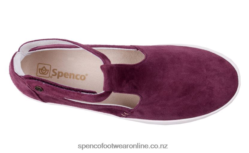 Women Spenco Footwear Indigo Sneaker - Classic 426V8T582 Burgundy