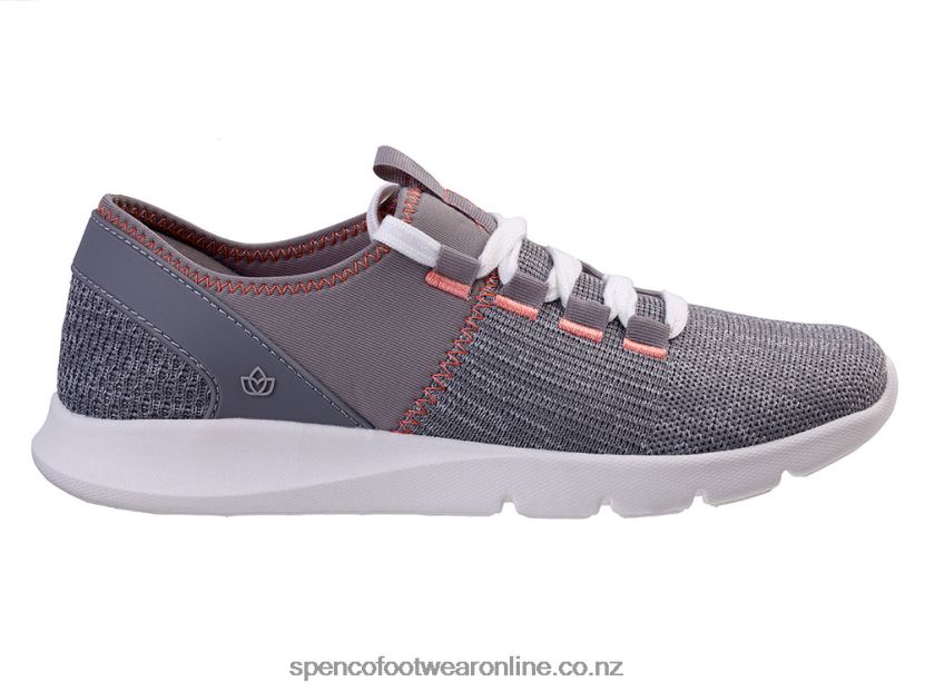 Women Spenco Footwear Kelsey Sneaker Classic 426V8T454 Grey
