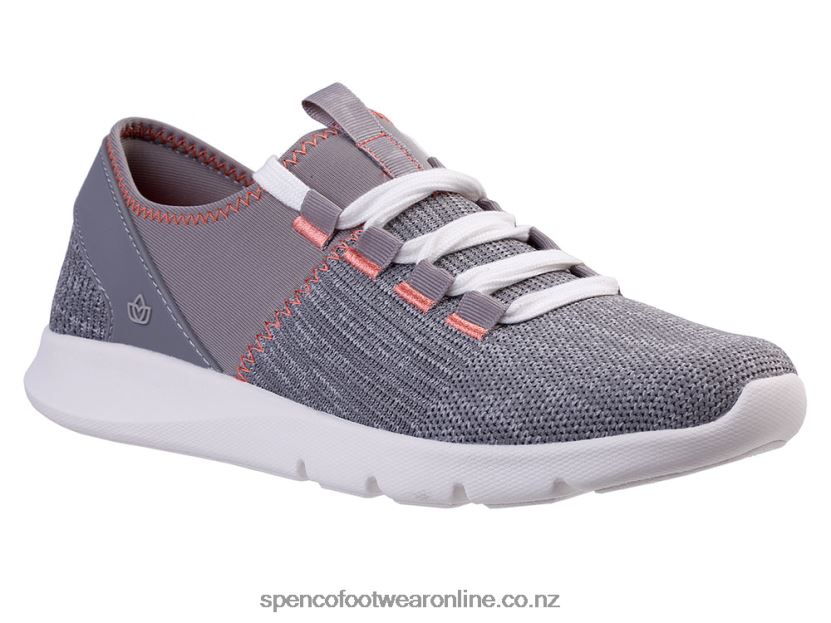Women Spenco Footwear Kelsey Sneaker Classic 426V8T454 Grey