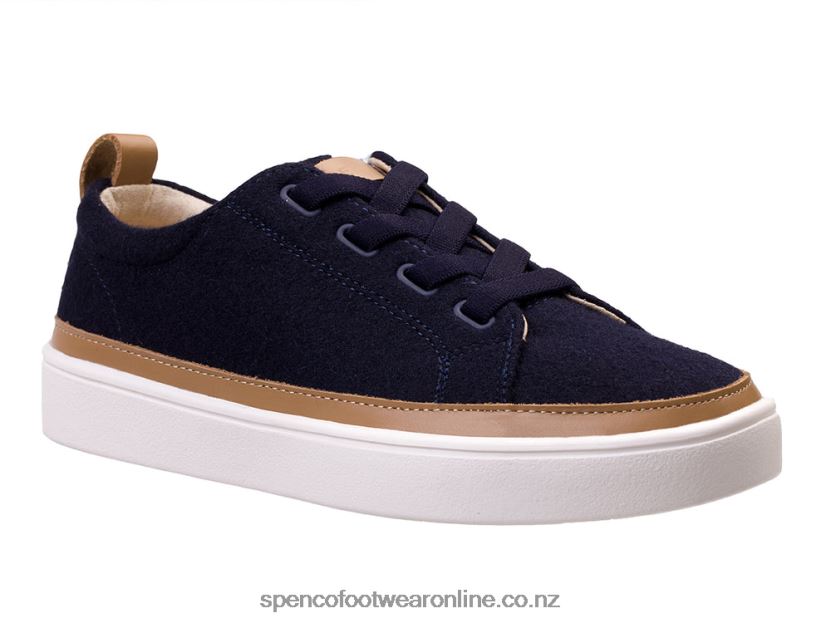 Women Spenco Footwear Malibu Wool Sneaker 426V8T380 Navy