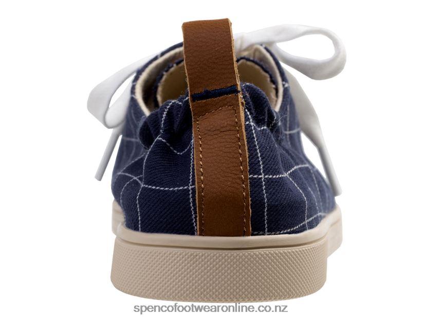 Women Spenco Footwear Windowpane Sneaker 426V8T322 Navy