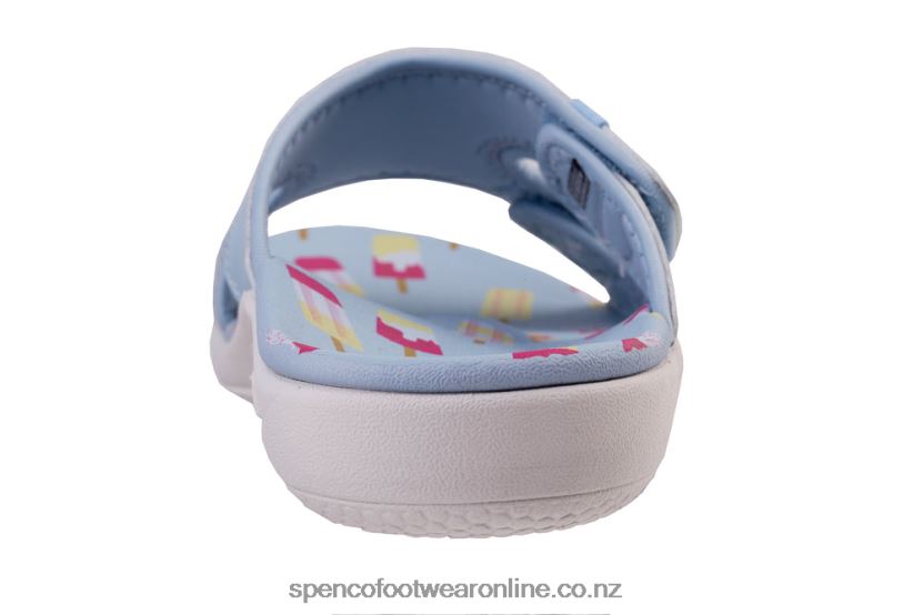 Women Spenco Footwear Kholo Beach Slide 426V8T185 Light Blue