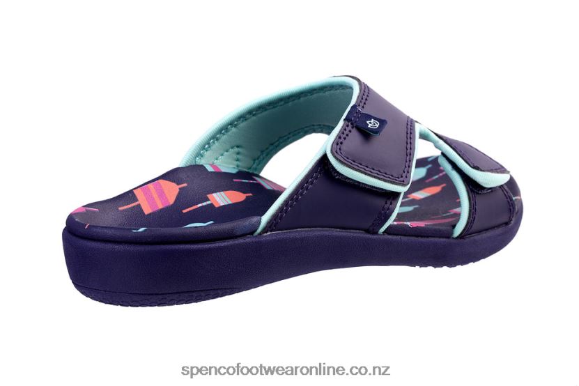 Women Spenco Footwear Kholo Beach Slide 426V8T186 Navy