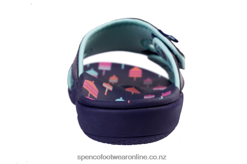 Women Spenco Footwear Kholo Beach Slide 426V8T186 Navy