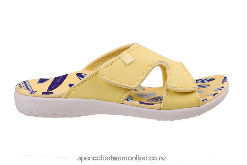 Women Spenco Footwear Kholo Beach Slide 426V8T189 Yellow