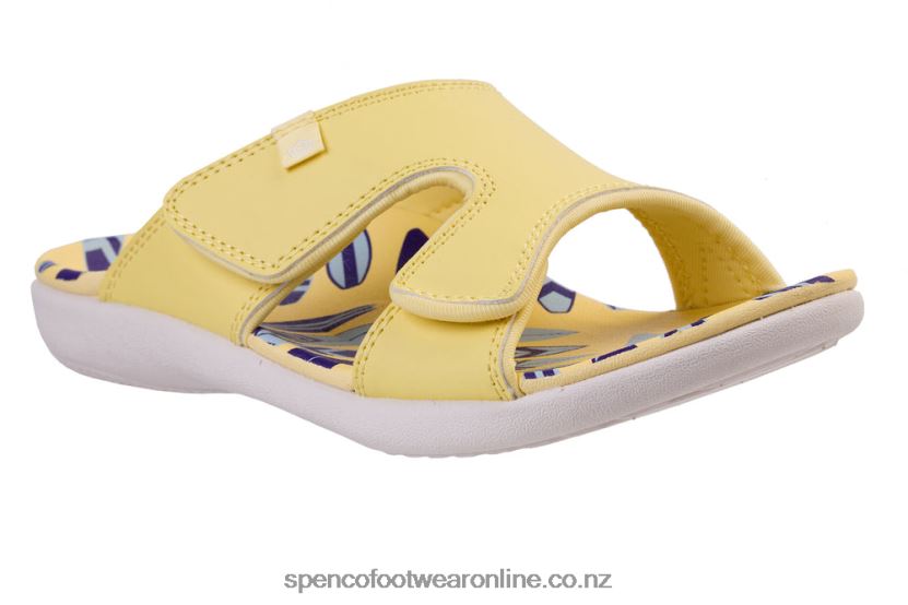 Women Spenco Footwear Kholo Beach Slide 426V8T189 Yellow