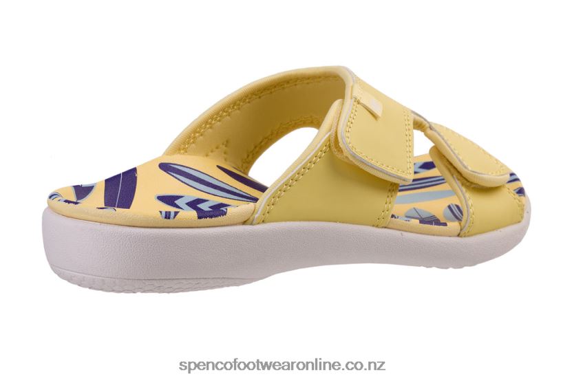 Women Spenco Footwear Kholo Beach Slide 426V8T189 Yellow