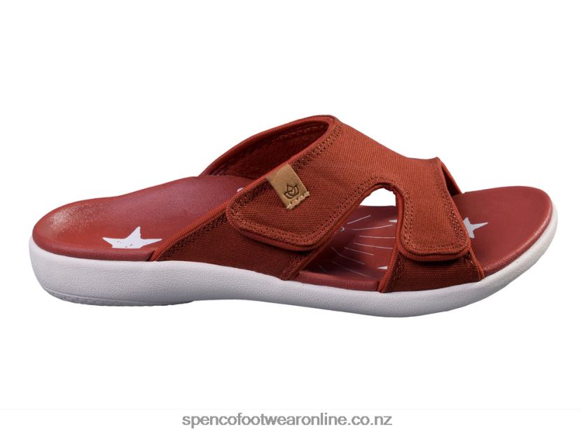 Women Spenco Footwear Kholo Believe 426V8T205 Red Ochre