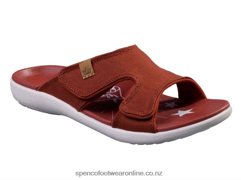 Women Spenco Footwear Kholo Believe 426V8T205 Red Ochre