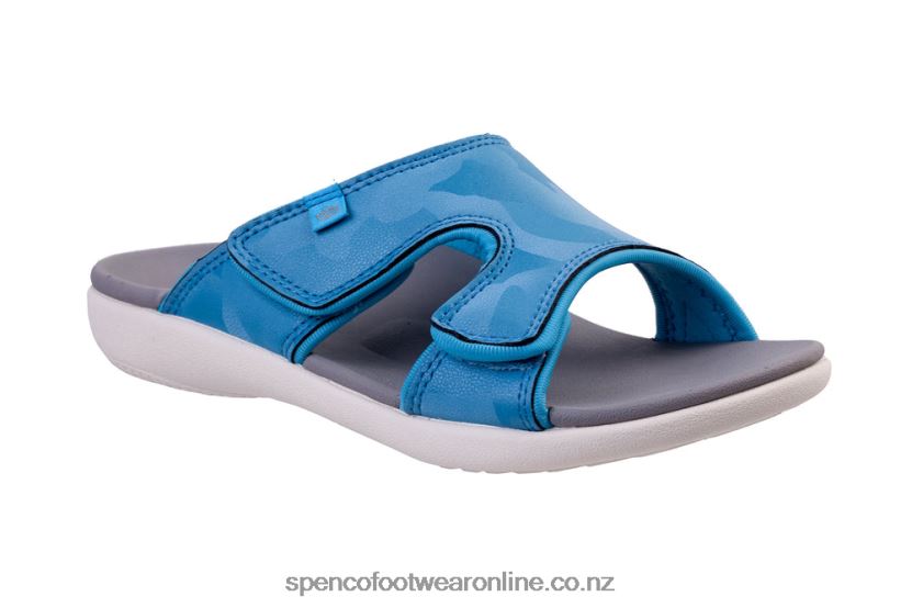Women Spenco Footwear Kholo Camo Slide 426V8T165 Blue