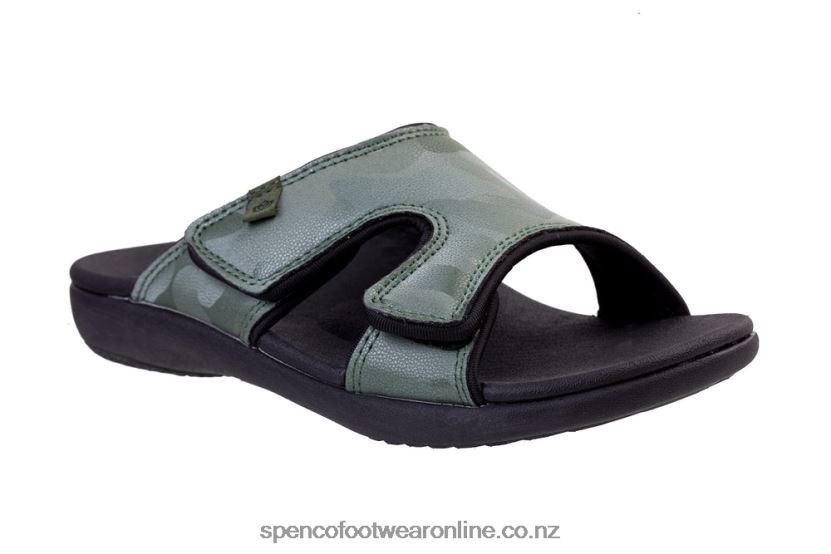 Women Spenco Footwear Kholo Camo Slide 426V8T167 Dusty Green