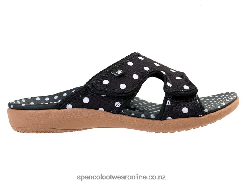 Women Spenco Footwear Kholo Dot 426V8T190 Black