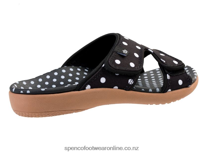 Women Spenco Footwear Kholo Dot 426V8T190 Black