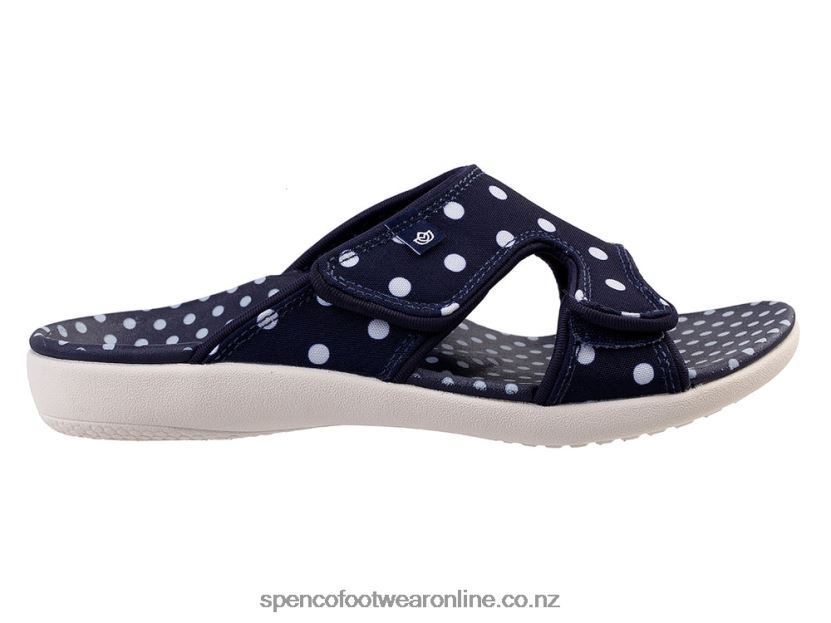 Women Spenco Footwear Kholo Dot 426V8T191 Navy