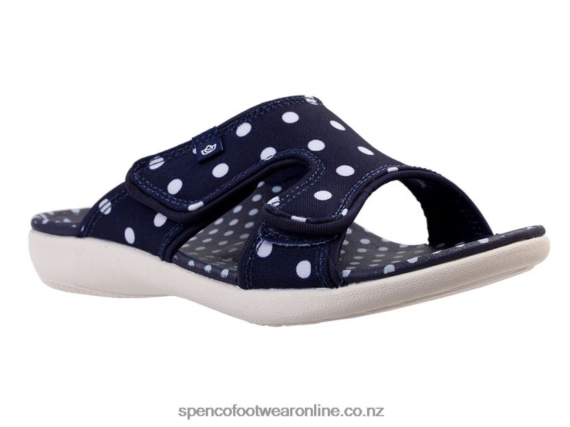 Women Spenco Footwear Kholo Dot 426V8T191 Navy