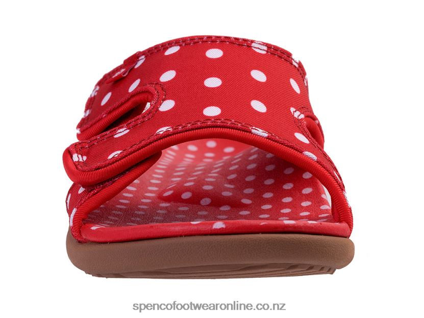 Women Spenco Footwear Kholo Dot 426V8T192 Red