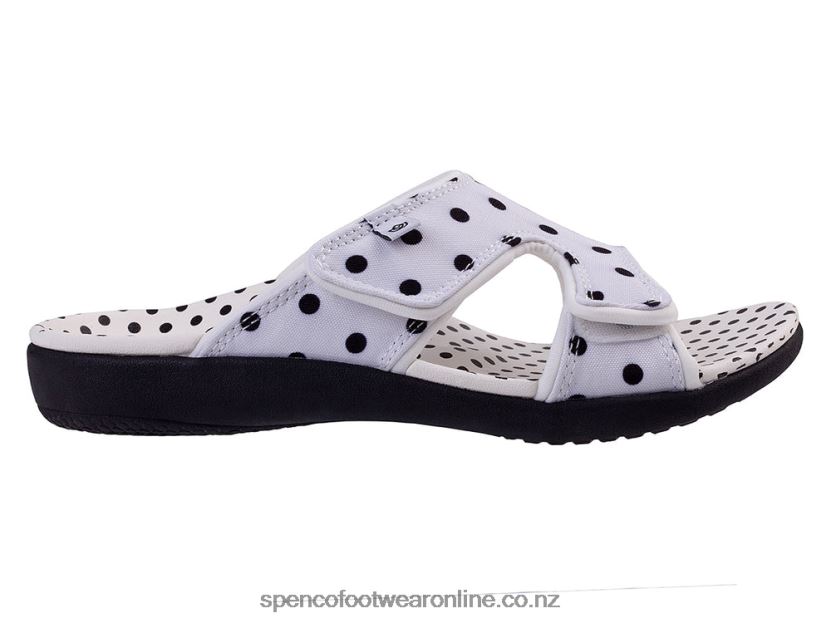 Women Spenco Footwear Kholo Dot 426V8T193 White