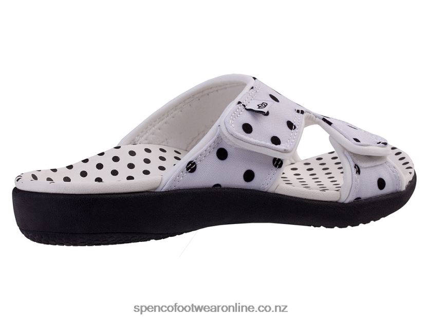 Women Spenco Footwear Kholo Dot 426V8T193 White