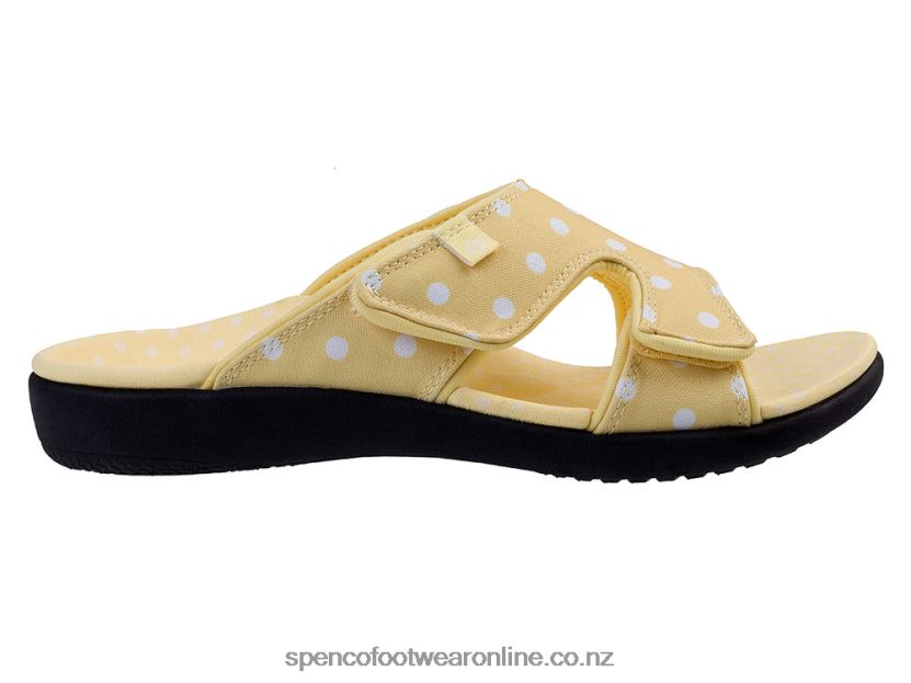 Women Spenco Footwear Kholo Dot 426V8T194 Yellow