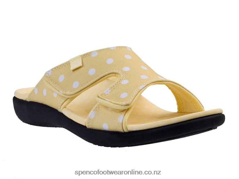 Women Spenco Footwear Kholo Dot 426V8T194 Yellow