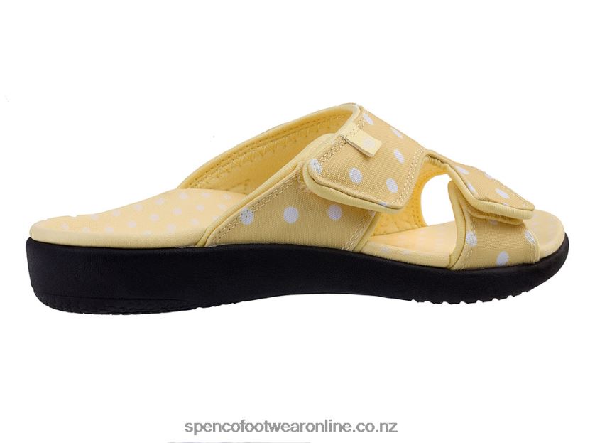 Women Spenco Footwear Kholo Dot 426V8T194 Yellow