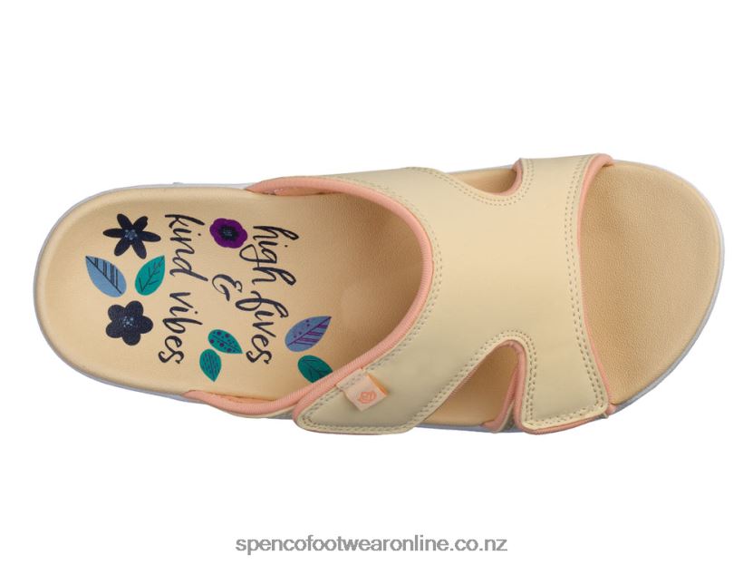 Women Spenco Footwear Kholo High Fives 426V8T212 Coral Cloud