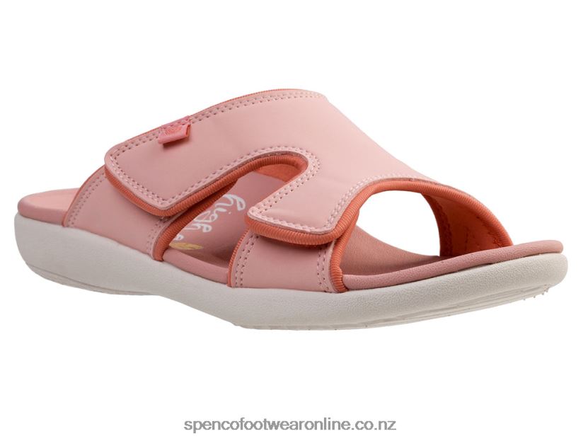 Women Spenco Footwear Kholo High Fives 426V8T212 Coral Cloud