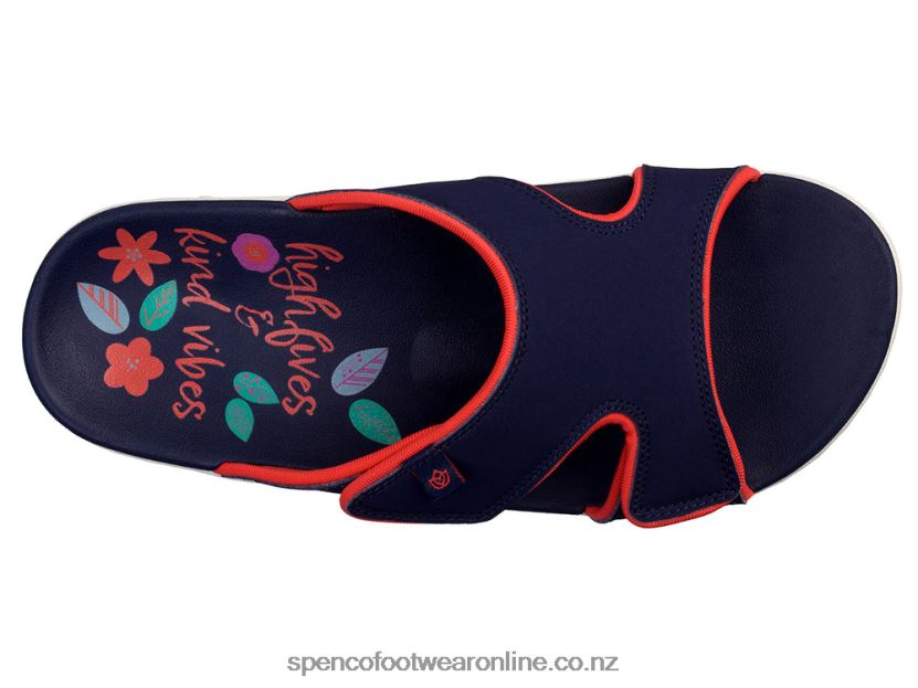 Women Spenco Footwear Kholo High Fives 426V8T213 Elderberry