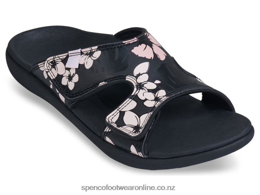 Women Spenco Footwear Kholo Luau 426V8T181 Black