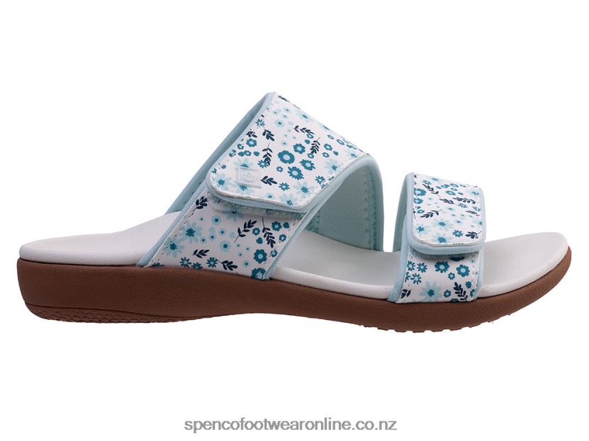 Women Spenco Footwear Kholo Nuevo Dainty Floral 426V8T159 White