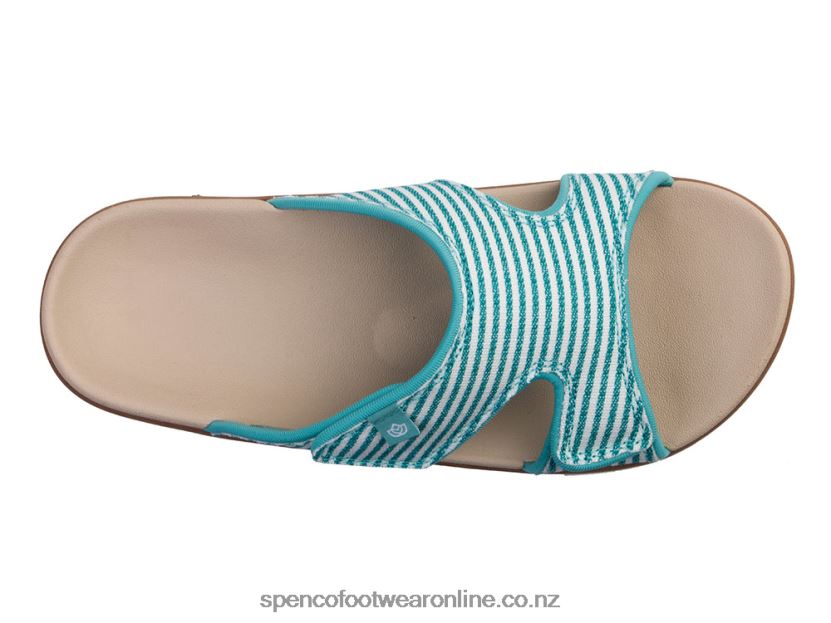 Women Spenco Footwear Kholo Stripe 426V8T220 Crabapple