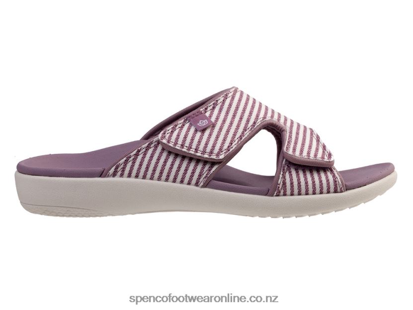Women Spenco Footwear Kholo Stripe 426V8T221 Elderberry
